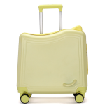Ride-on children's suitcase with 360-degree swivel wheels