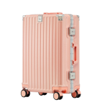 Sturdy and durable aluminum-frame suitcase