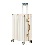 New rolling suitcase with combination lock.