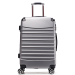 20-Inch Zippered Suitcase with Spinner Wheels